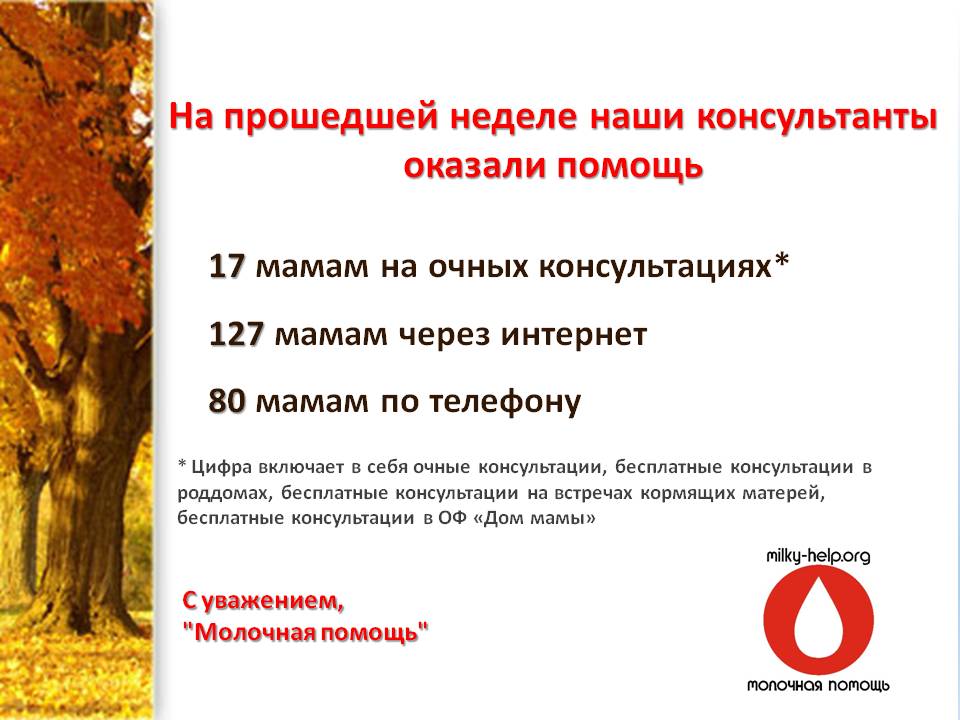 отчет 19-25. 11. 2016 - Milky HelpMilky Help